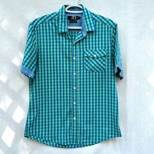 Simons Le 31 Button Down Plaid Shirt